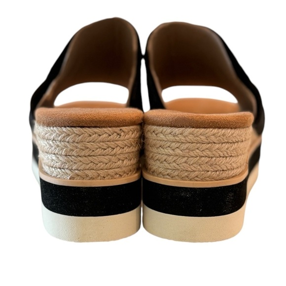 TOMS Women's Black Diana Mule Platform Slide Wedge‎ Sandals Size 7.5W - Picture 5 of 8